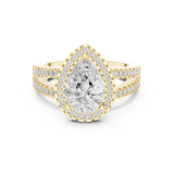 Gold Ring DDLR-350, Yellow Gold, view 4