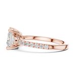 Gold Ring DDLR-861, Rose Gold, view 3