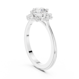 Gold Ring DDLR-328, White Gold, view 1