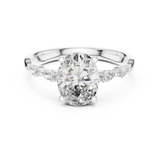 Gold Ring 00001L (35), White Gold, view 4