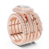 Gold Ring DDLR-849, Rose Gold, view 1