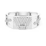 Gold Ring LR-01 (31), White Gold, view 4
