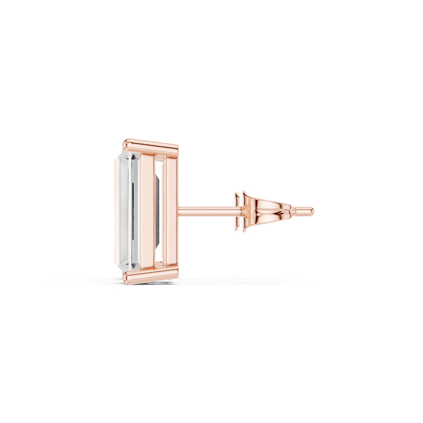 Gold Earrings SBER(1), Rose Gold, view 3