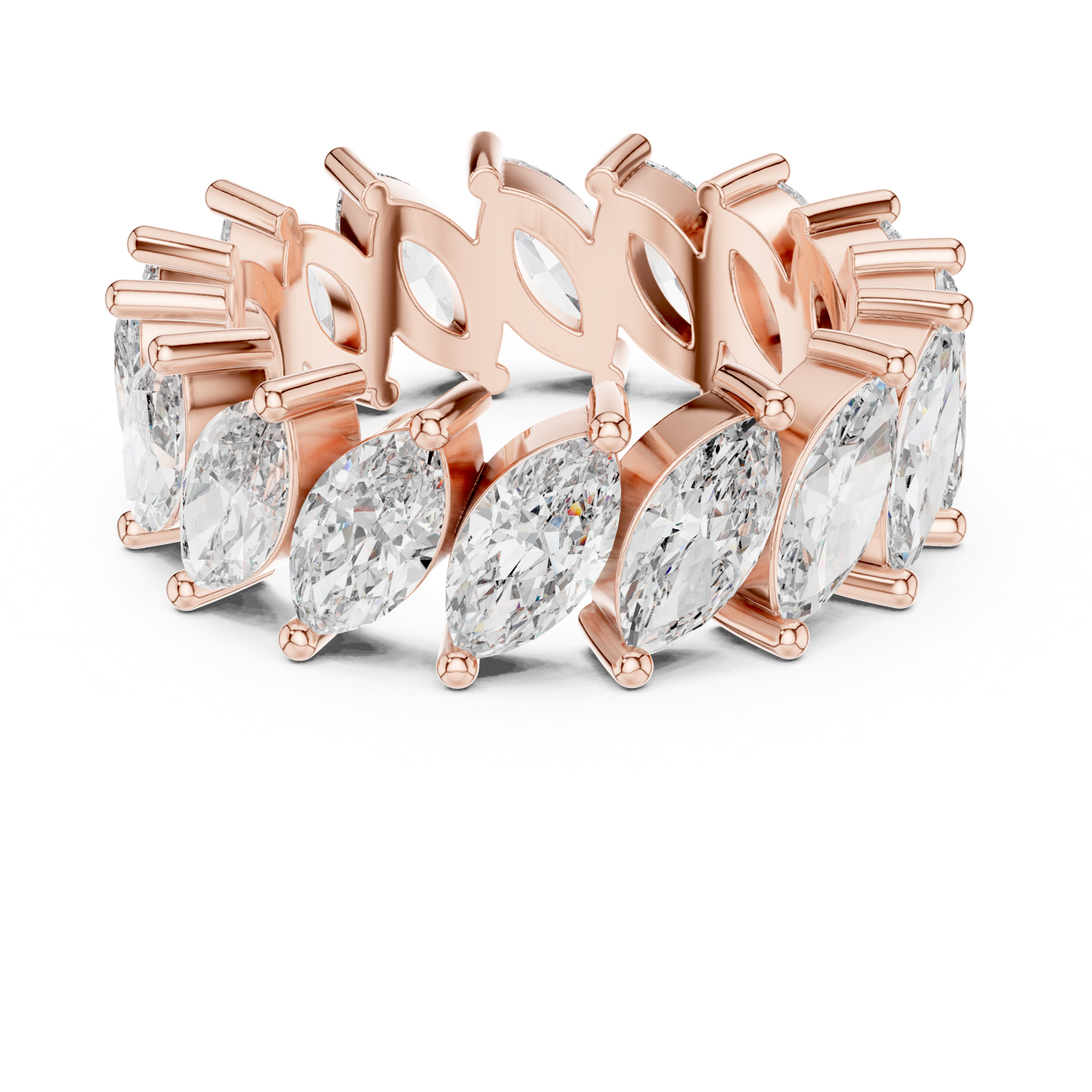 Gold Ring DDLR-247, Rose Gold, view 4