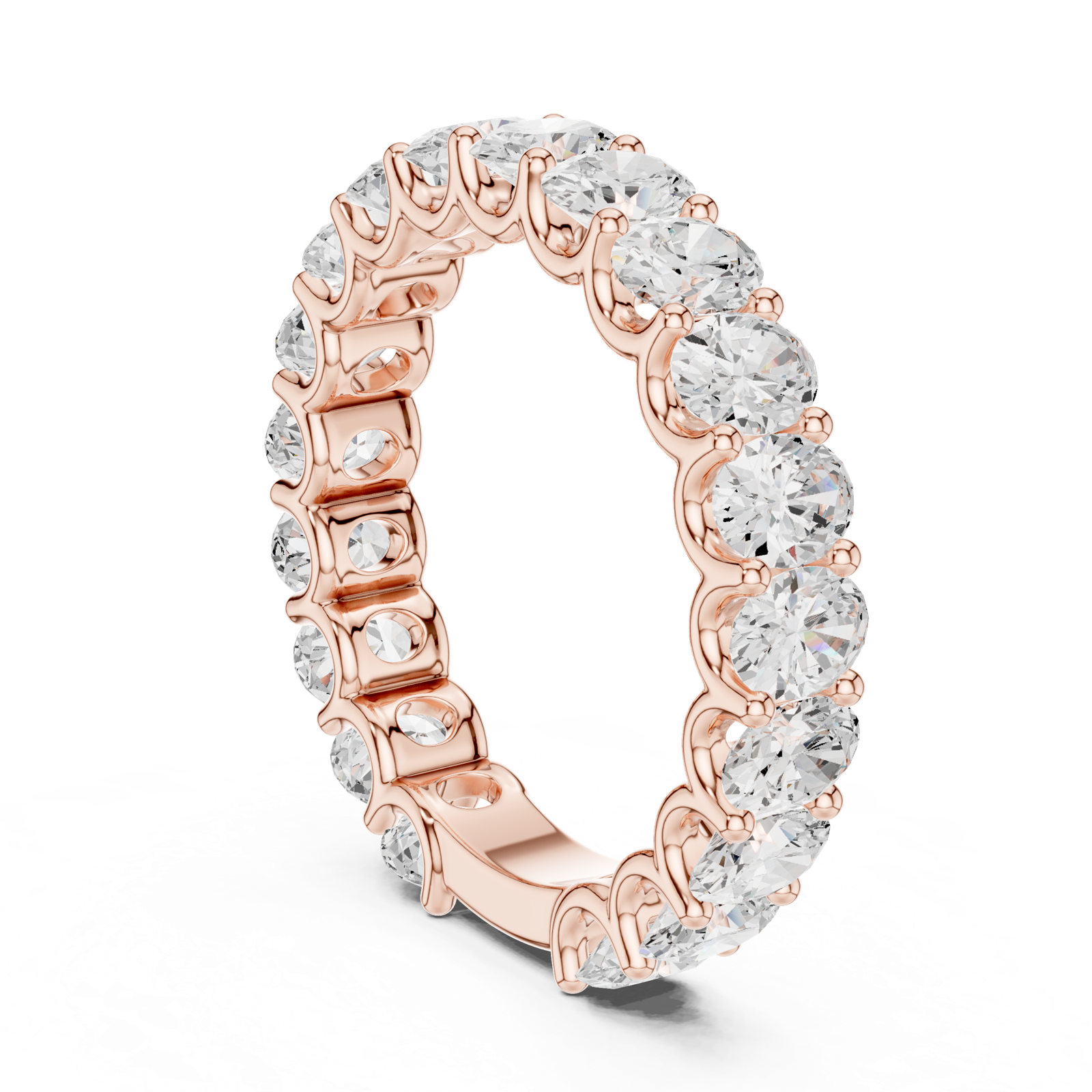 Gold Ring DDLR-695, Rose Gold, view 1