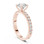 Gold Ring DDLR-1097, Rose Gold, view 1