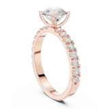 Gold Ring DDLR-1097, Rose Gold, view 1