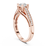Gold Ring LR-0284, Rose Gold, view 1