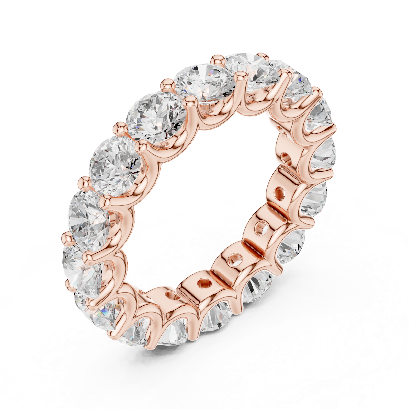 Gold Ring DDLR-660, Rose Gold, view 2
