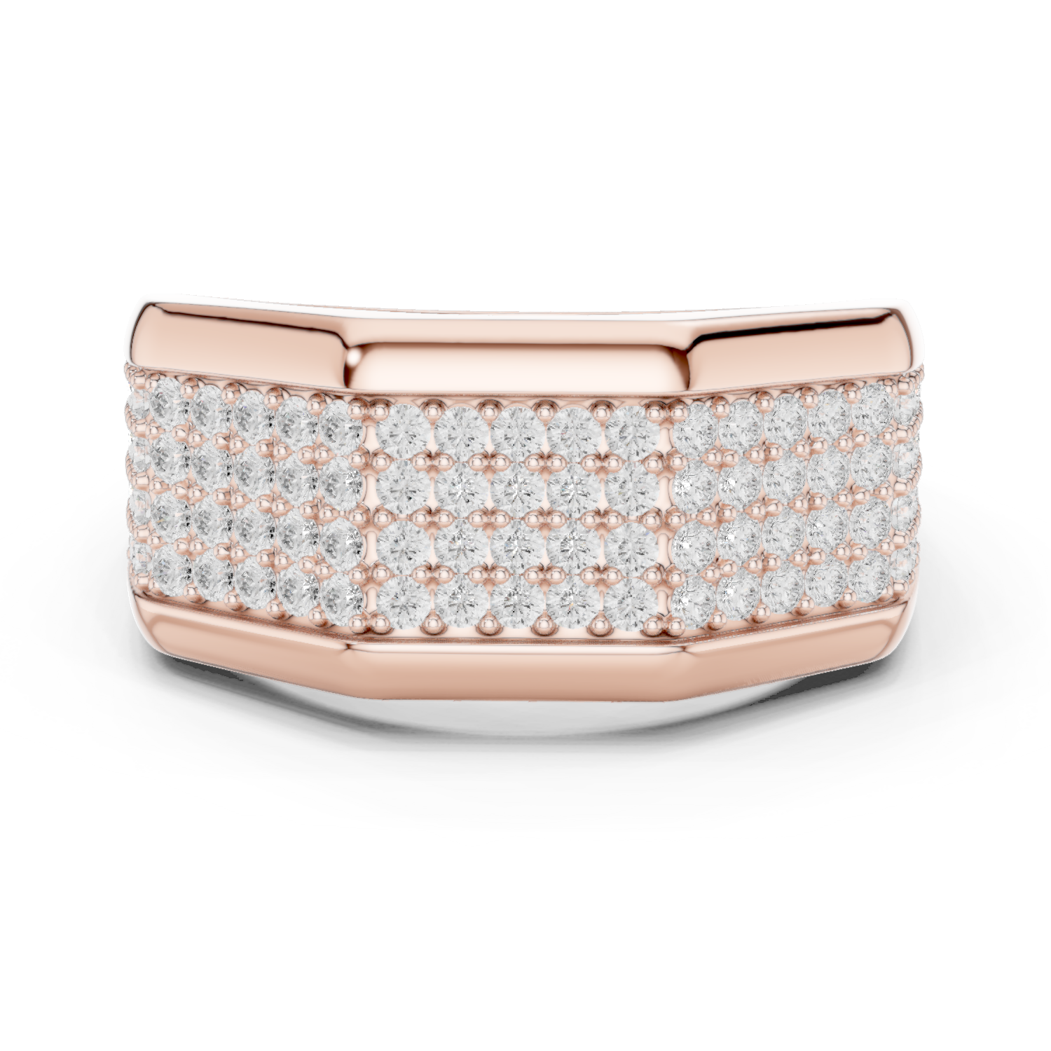 Gold Men's Ring GGR-0004, Rose Gold