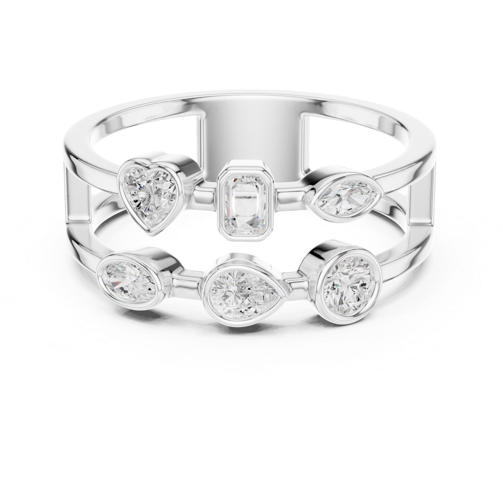 Gold Ring SBWR(16), White Gold, view 4