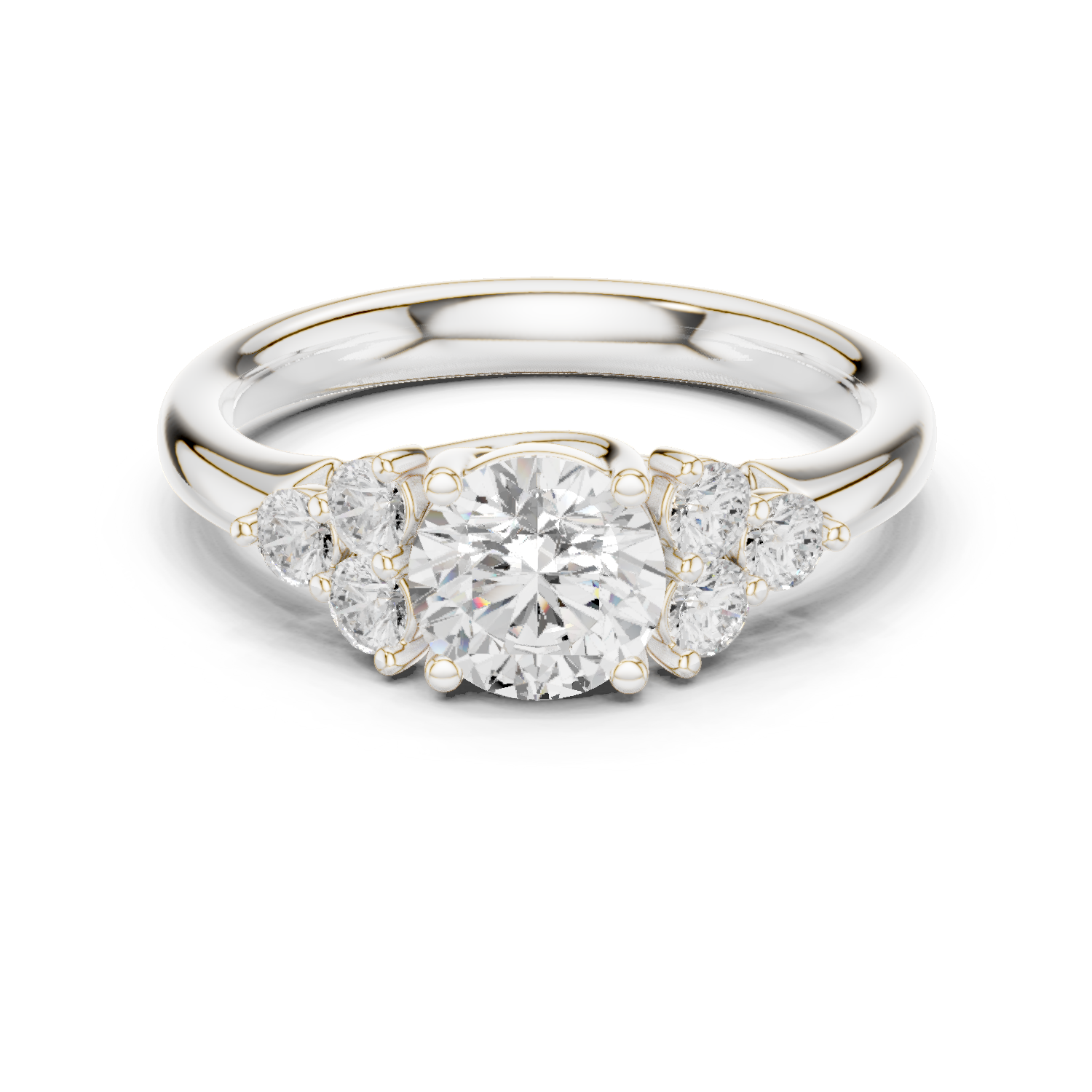 Gold Ring DDLR-678, White Gold