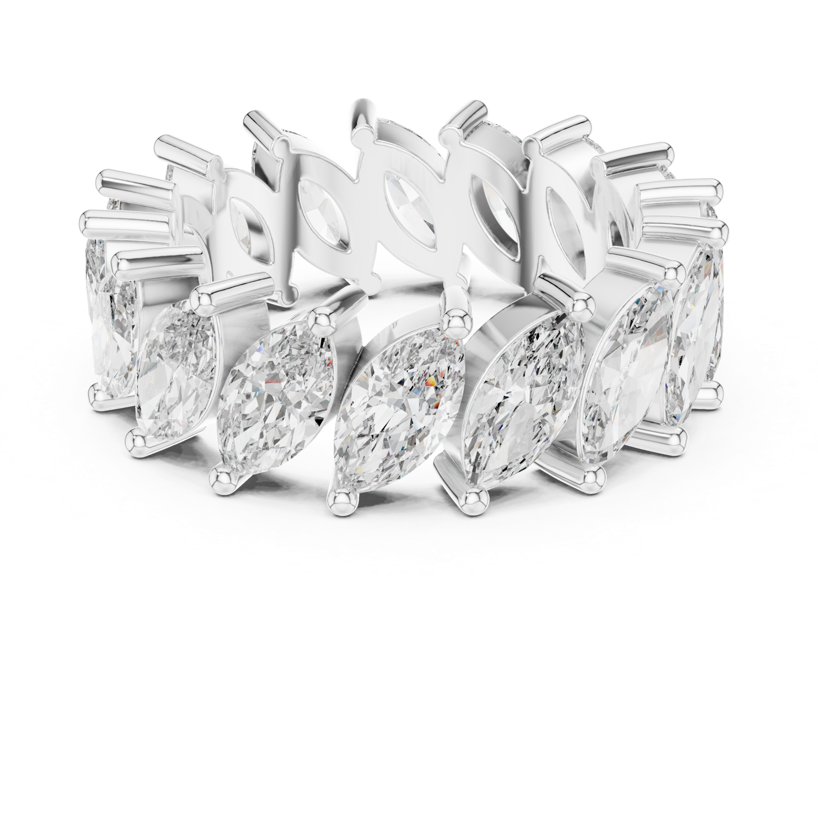 Gold Ring DDLR-247, White Gold, view 4