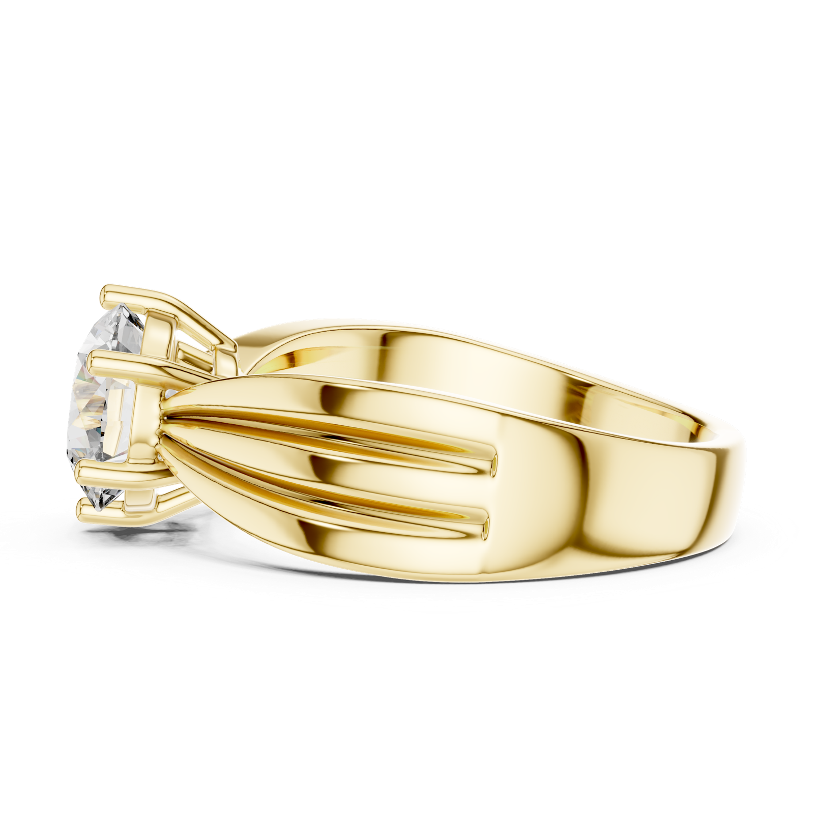 Gold Ring LR-0154, Yellow Gold, view 3