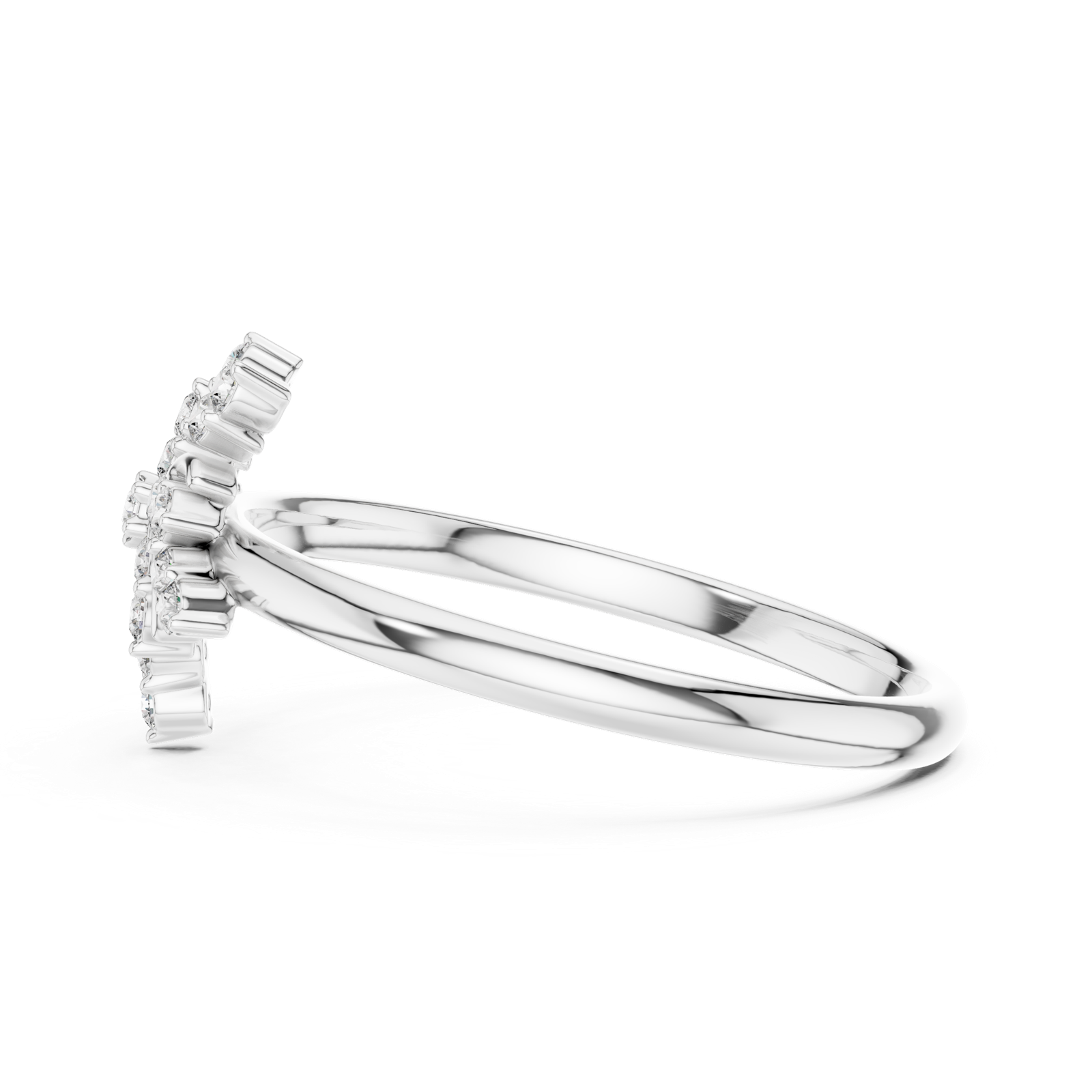Gold Ring 1 (277), White Gold, view 3