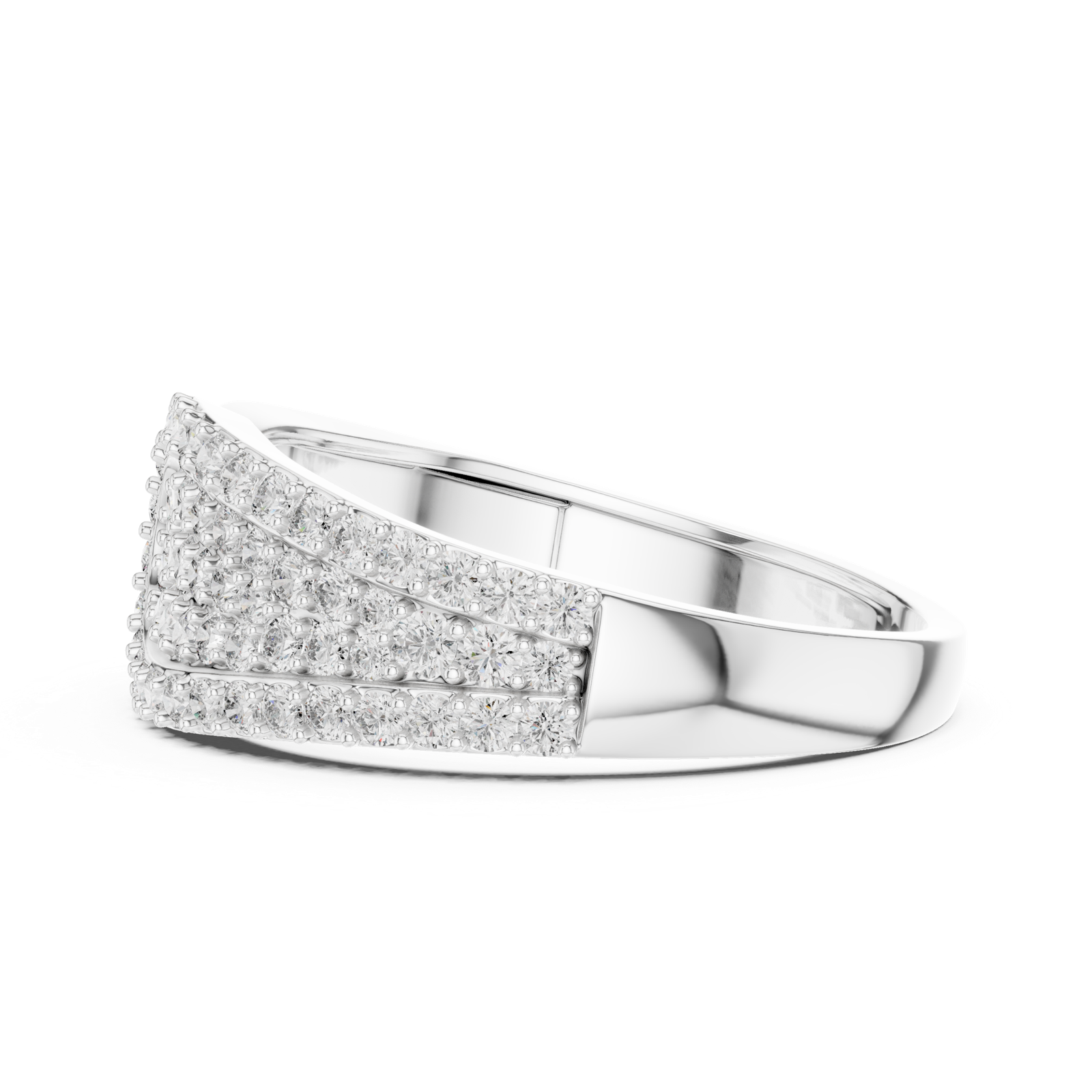 Gold Ring LR-01 (5), White Gold, view 3
