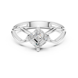 Gold Ring DDLR-522, White Gold, view 4