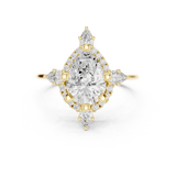 Gold Ring DDLR-412, Yellow Gold, view 4