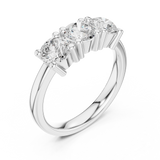 Gold Ring DDLR-611, White Gold, view 2