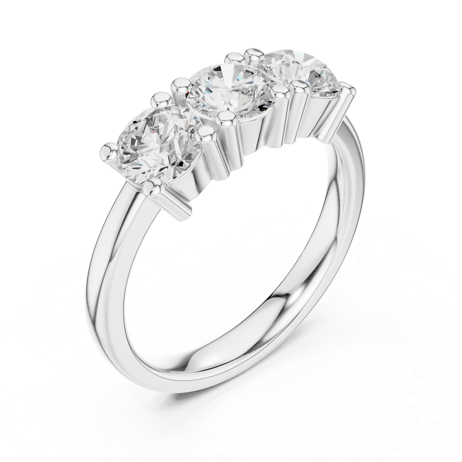 Gold Ring DDLR-611, White Gold, view 2