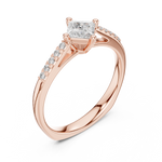 Gold Ring DDLR-518, Rose Gold, view 2