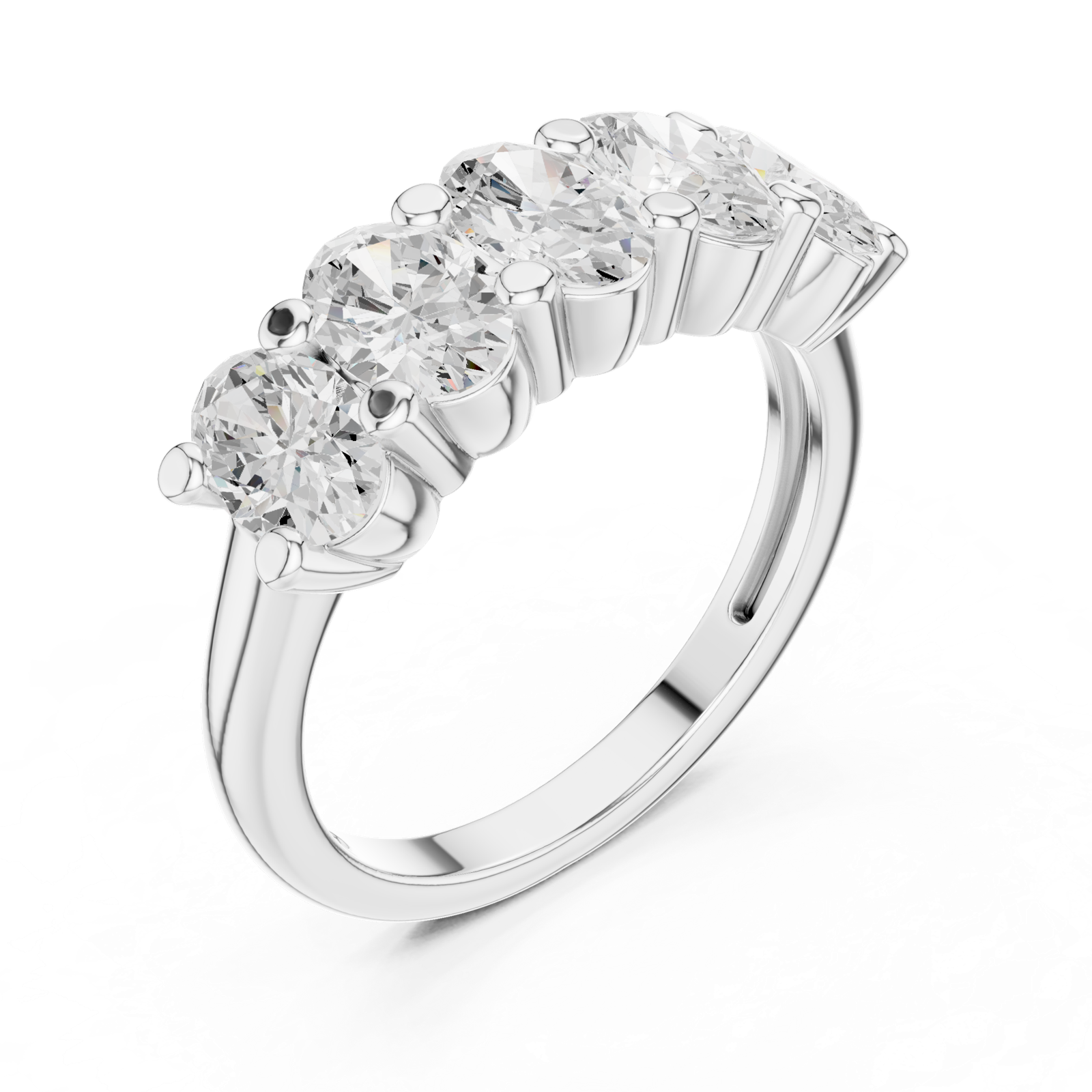 Gold Ring DDLR-320, White Gold, view 2