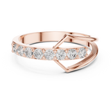 Gold Ring HLR-107, Rose Gold, view 4