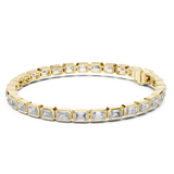 14K Solid Gold Lab Diamond Bracelet, Yellow Gold, view 1