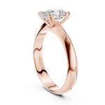 Gold Jewelry L36-8, Pear center stone, Rose Gold, view 1