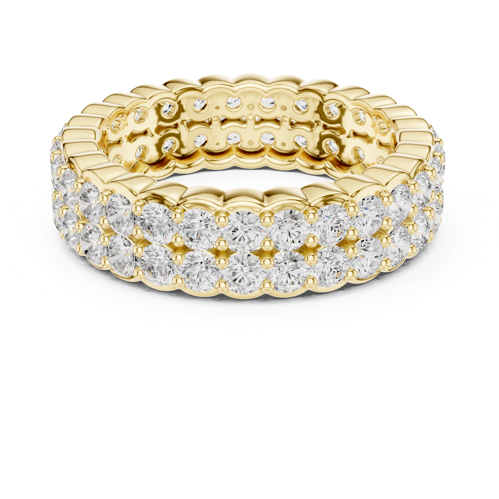 Gold Ring DDLR-714, Yellow Gold, view 4