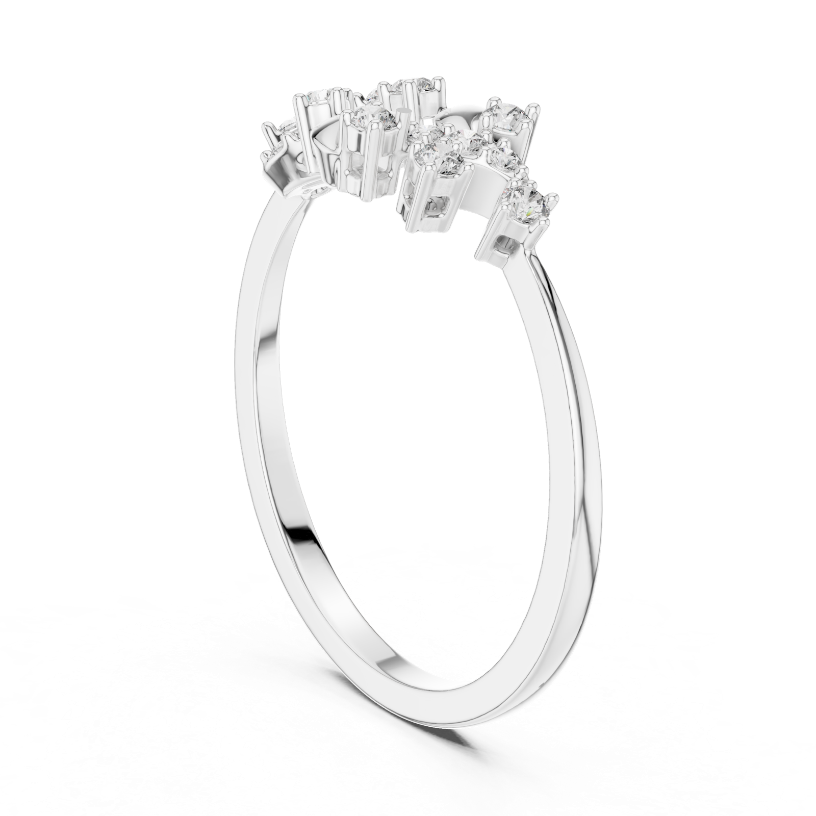 Gold Ring LR-01 (68), White Gold