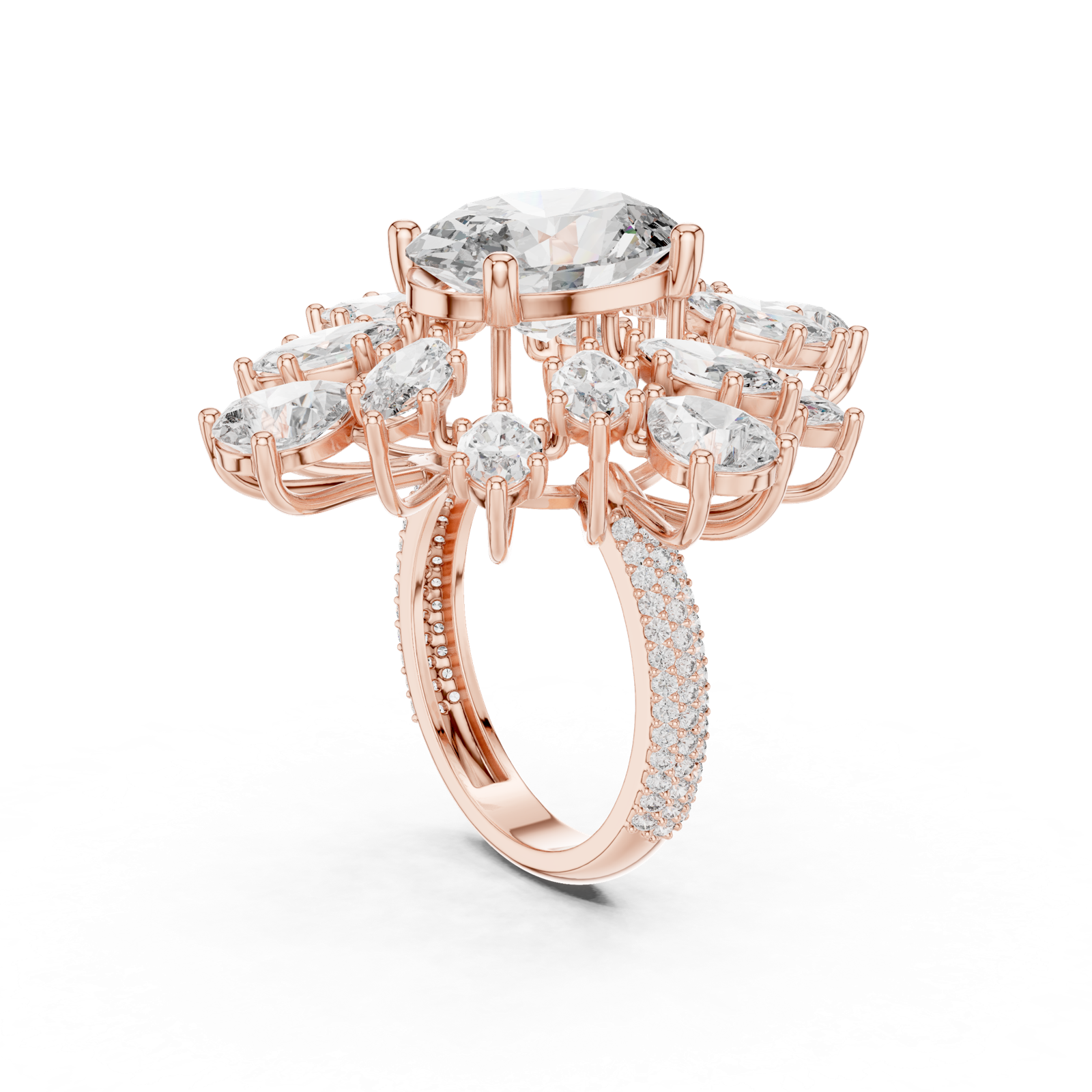 Gold Pendant 9-10030L_36, Rose Gold, view 1