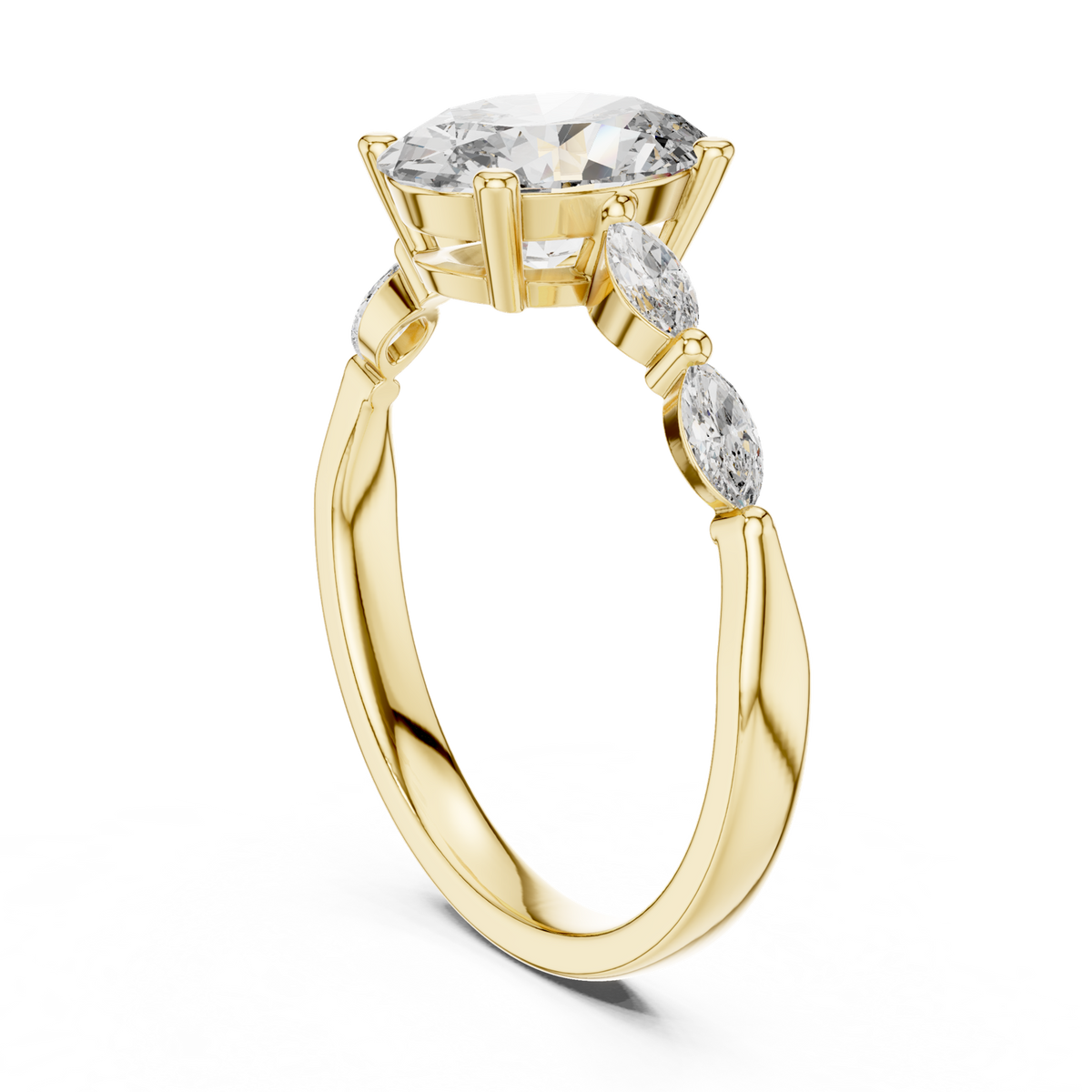 Gold Ring 00001L (35), Yellow Gold, view 1