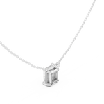 Gold Jewelry DDPO-001, Radiant center stone, White Gold, view 2