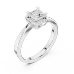Gold Ring DDLR-492, White Gold, view 2