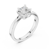 Gold Ring DDLR-492, White Gold, view 2