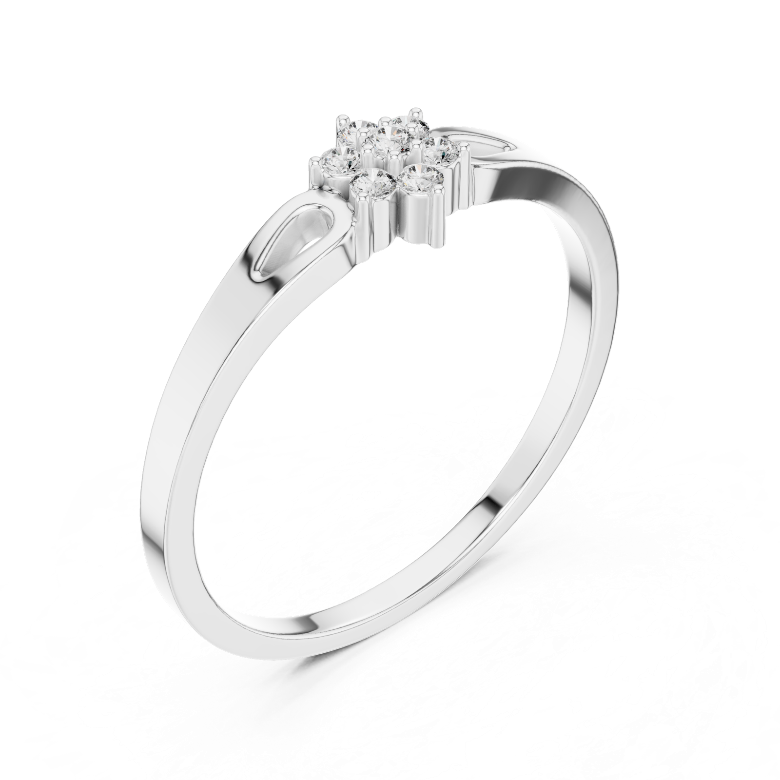 Gold Ring 1 (180), White Gold, view 2