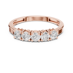 Gold Ring Ledis Ring, Rose Gold, view 4