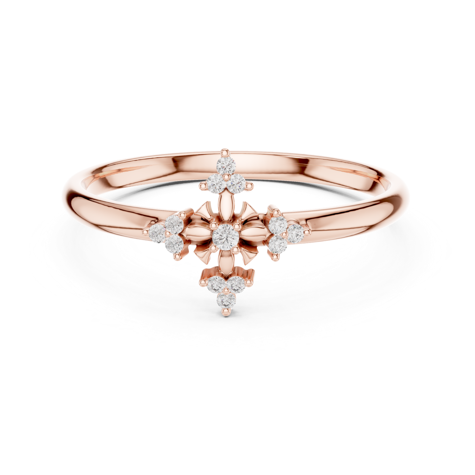 Gold Ring 1 (271), Rose Gold, view 4