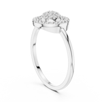 Gold Ring DR-6317, White Gold, view 1