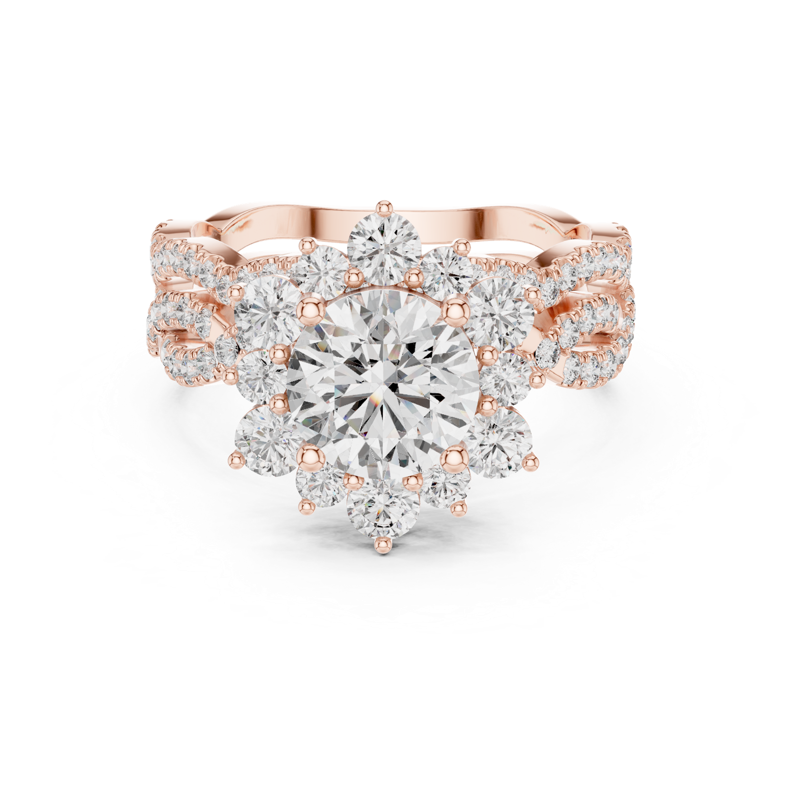 Gold Pendant 9-10018L_34, Rose Gold
