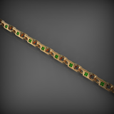 14K Solid Gold Men's Statement Link Chain, Yellow Gold