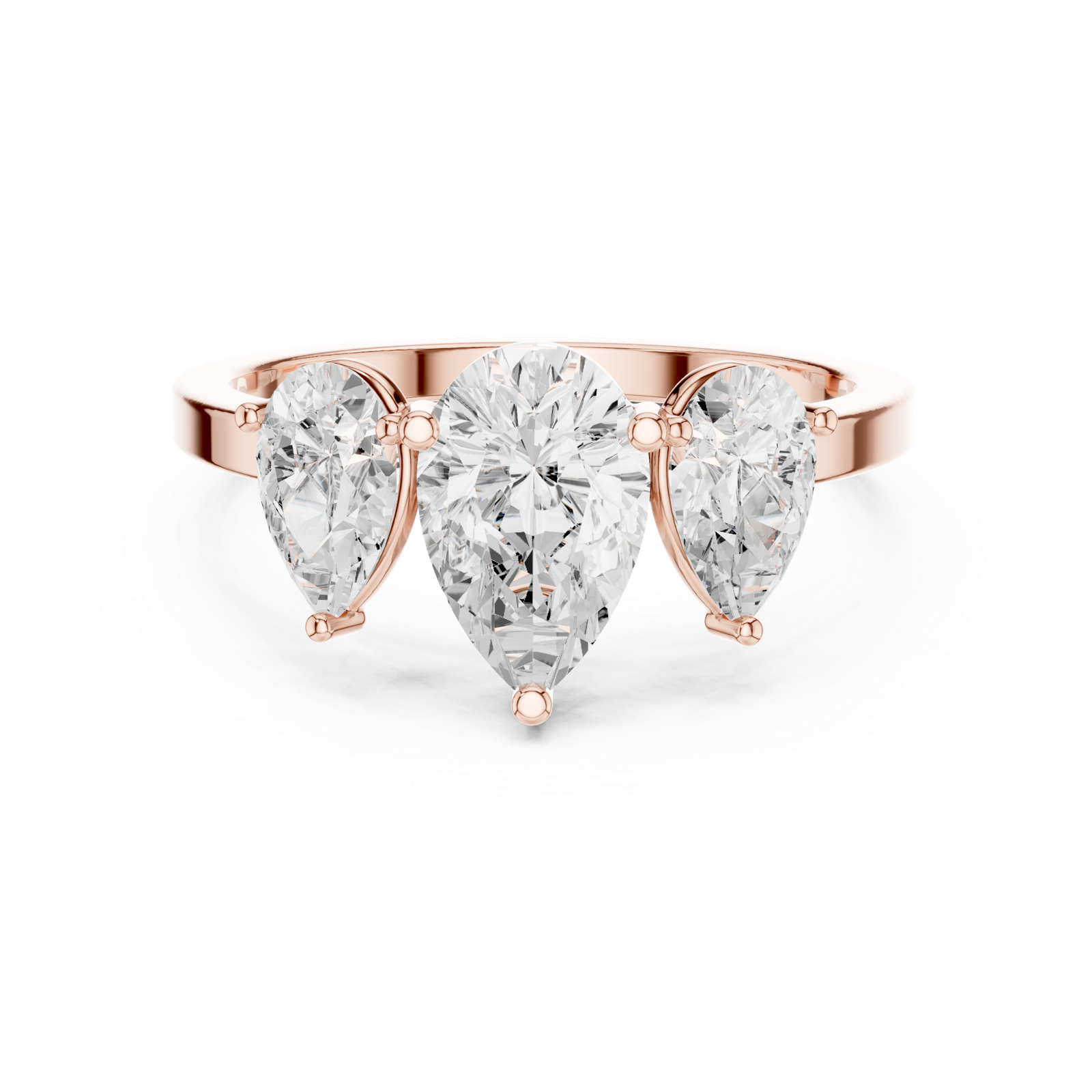 Gold Ring DDLR-1089, Rose Gold, view 4