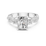 Gold Ring DDLR-1039, White Gold, view 4