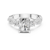 Gold Ring DDLR-1039, White Gold, view 4