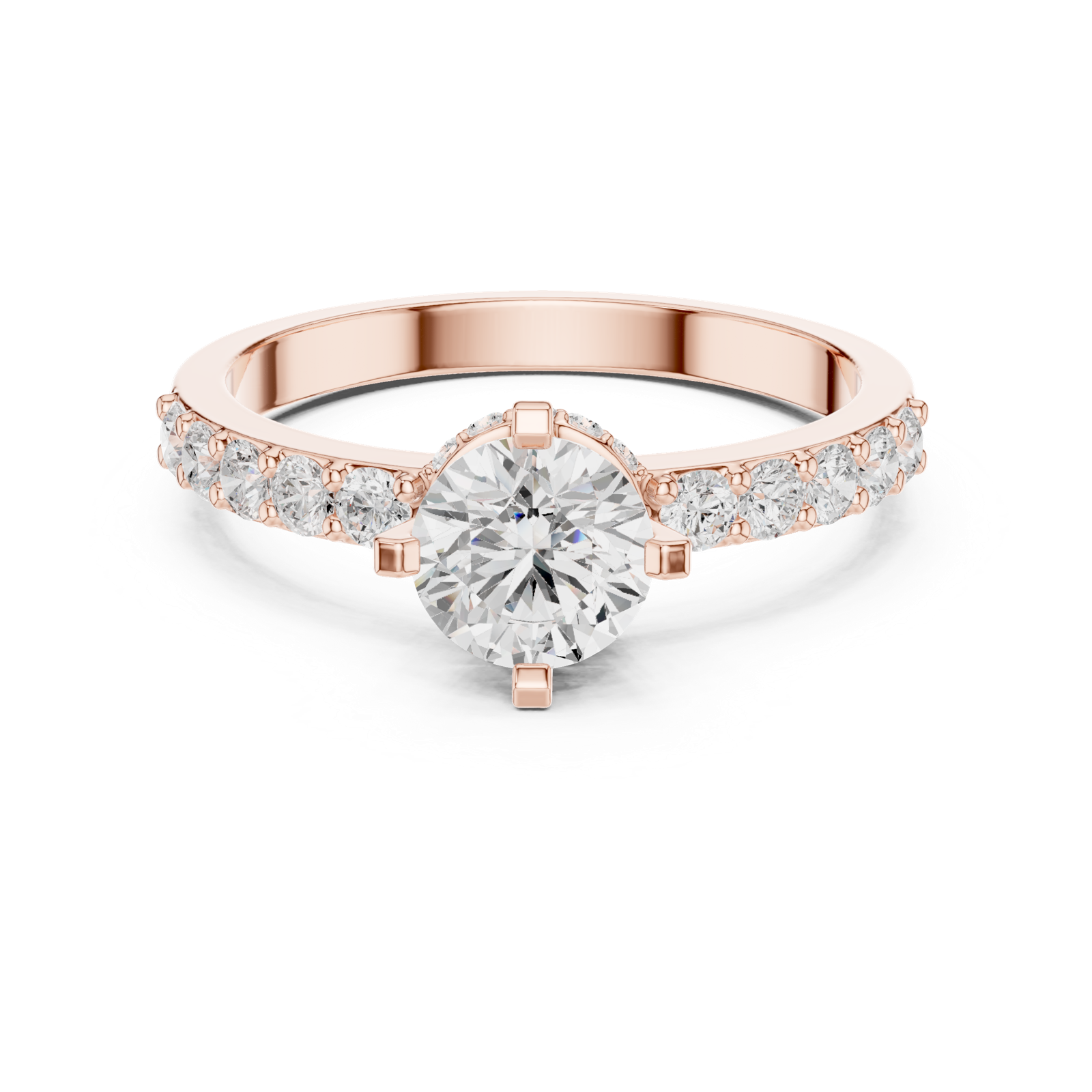 Gold Ring HLR-47, Rose Gold