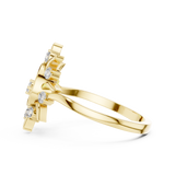 Gold Ring DR-6294, Yellow Gold, view 3