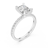Gold Ring DDLR-891, White Gold, view 2