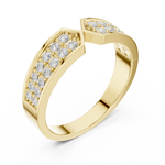 Gold Ring DDLR-457, Yellow Gold, view 2