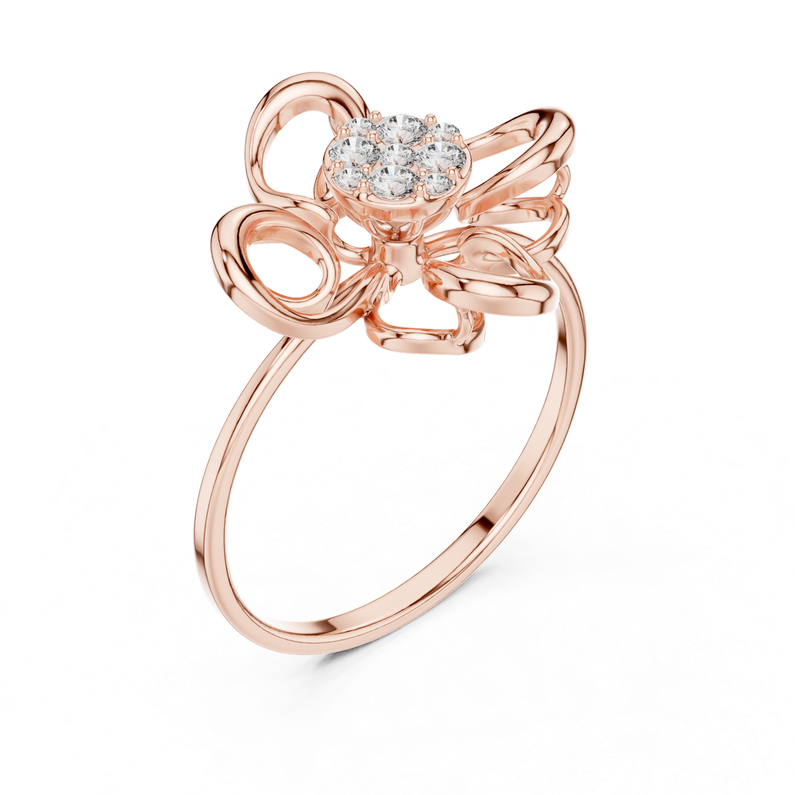 Gold Ring 1 (164), Rose Gold, view 2